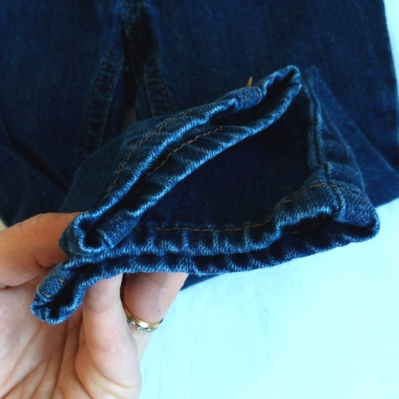 old navy straight leg dark wash denim jeans 2T toddler unisex gender neutral - Picture 3 of 8